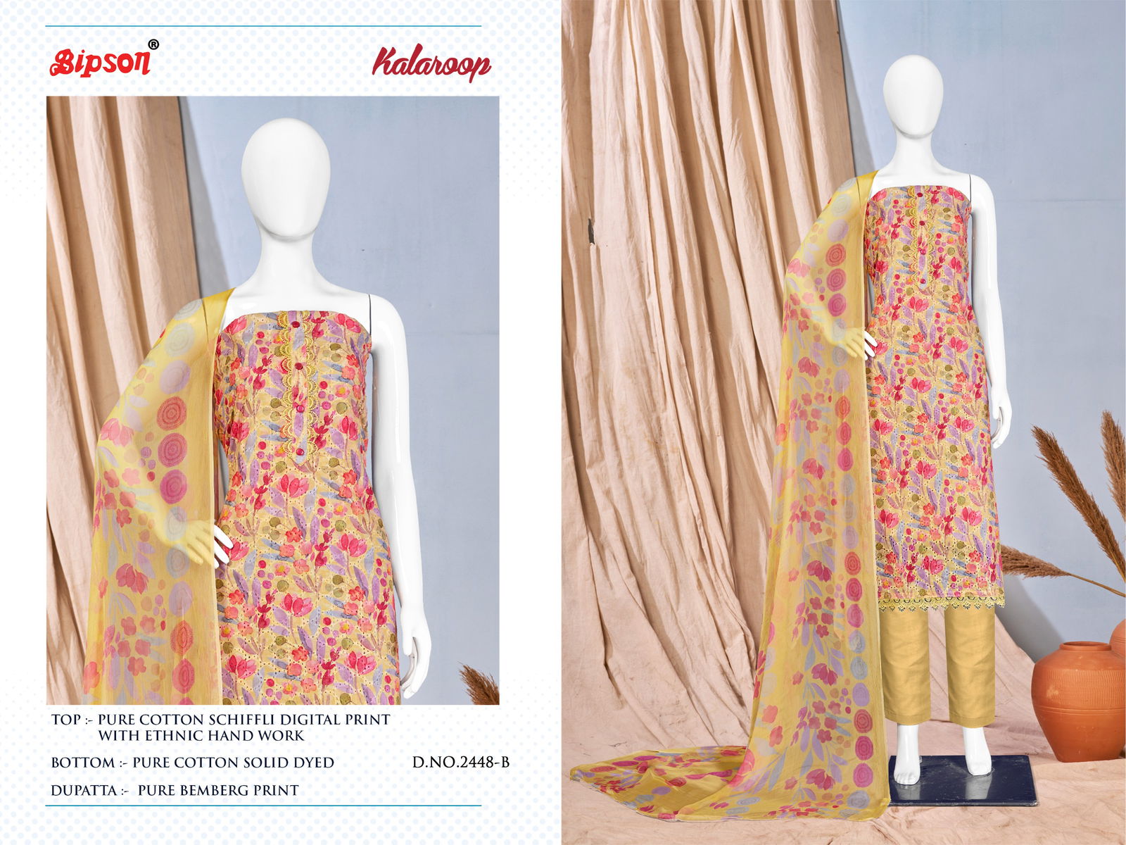 Kalaroop 2448 By Bipson Cotton Printed Non Catalog Dress Material Shop In Surat